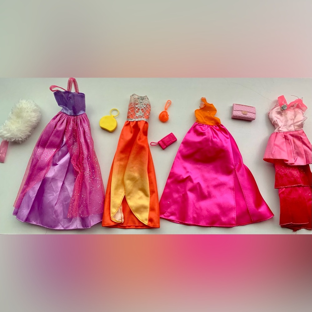 Barbie fashion clothes ball gown lot